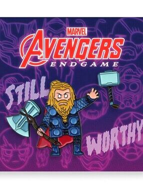 Mondo Marvel Avengers Endgame Set Of 3 Enamel Pins - HTF